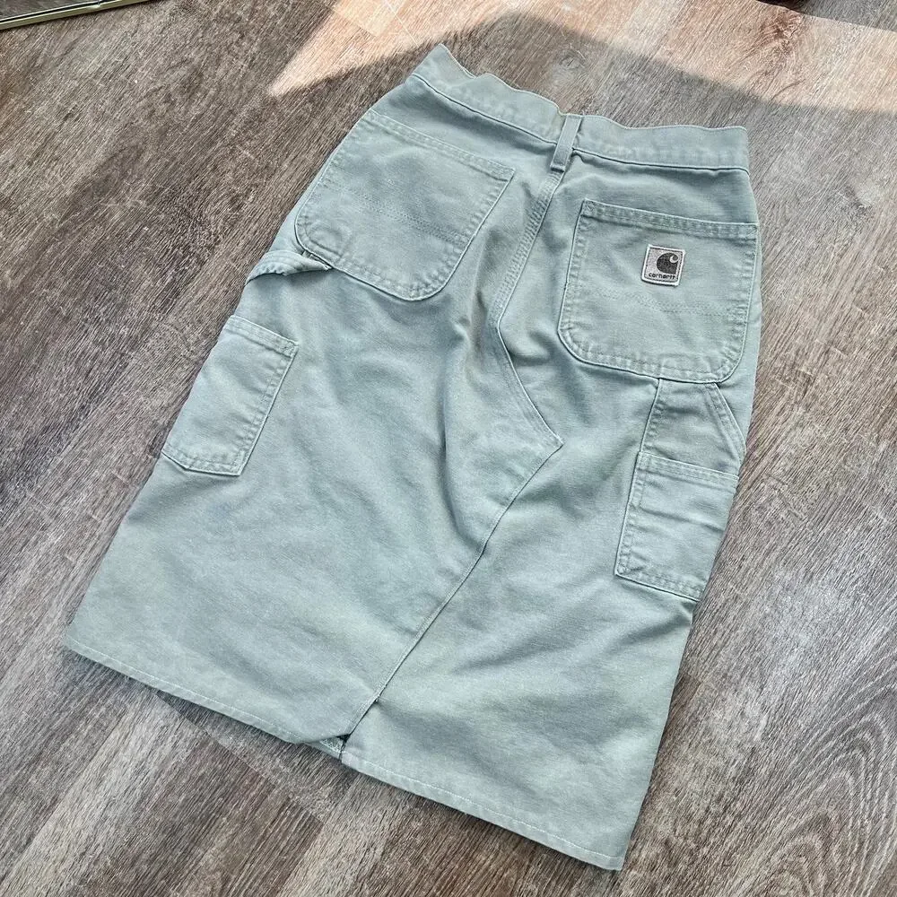 Carhartt Vintage Y2K Reworked Upcycled Canvas Skirt - Picture 6 of 7